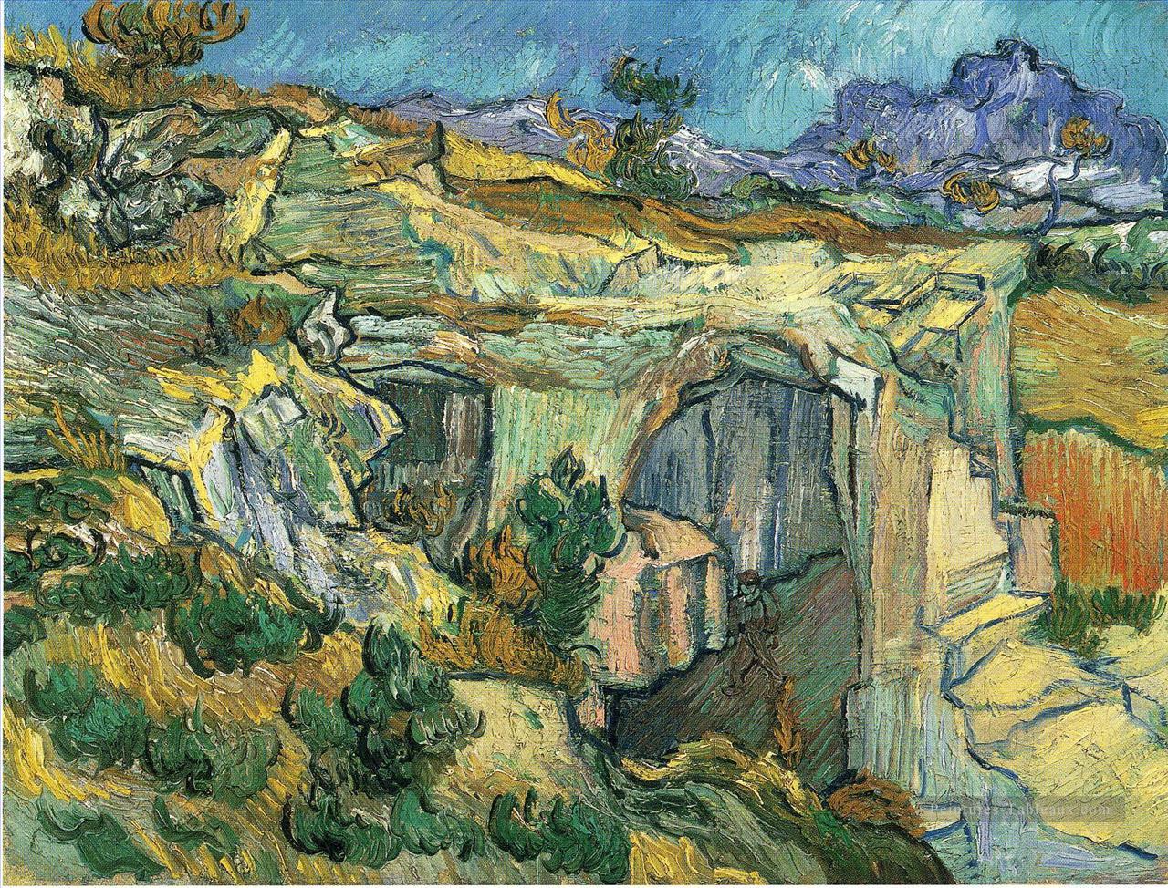 Entrée d’une carrière près de Saint Remy Vincent van Gogh Peintures à l'huile